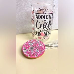 Drinking 16oz glass Tumbler